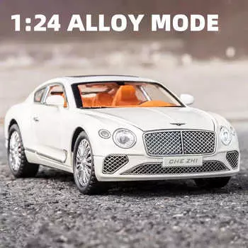 Новый 1:24 Имитационная модель автомобиля, литой под давлением сплав, детская игрушечная коллекция машин, игрушечная машинка с инерционным механизмом, подходит для мальчиков, подарок со звуком и светом зелёный