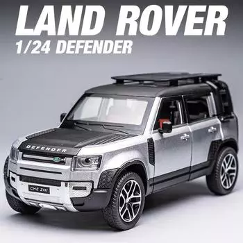 Новый 1:24 Land Rover Defender SUV игрушечные литые машинки и игрушечные транспортные средства металлическая модель автомобиля имитационная коллекция игрушки для детей подарки зелёный