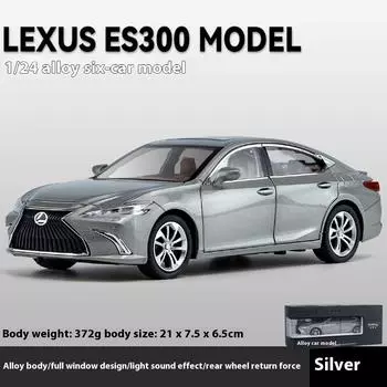 Новый 1:24 Lexus ES300 большой люксовый представительский седан литой металлический автомобиль модель со звуком и светом серия Pull Back подарок на день рождения серебряный