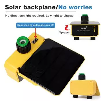 Новый 1/2 розетки Солнечный таймер для полива Smart APP Control Автоматическая система полива Уличный таймер для полива сада Инструмент для полива