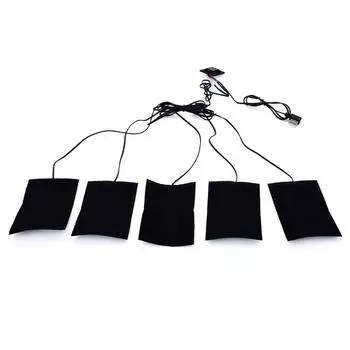 Новый 1 комплект электронагревательных элементов 8,5 Вт для вождения зимой, термоодежда, грелка для куртки с подогревом, мобильное согревающее оборудование, переключатель для DIY одежды с подогревом Mayitr