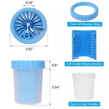 Новый 1 шт. Очиститель лап для собак Портативная чашка для мытья лап для домашних животных для собак мелких и средних пород
