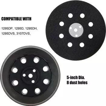 Новый 1 шт. Прочный 5-дюймовый 8-отверстный шлифовальный диск для 1295DP 1295D 1295DH 1295DVS 3107DVS