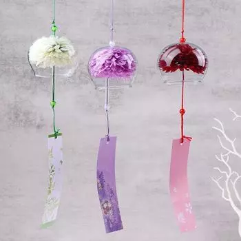 Новый 1 шт. ветряной колокольчик японский ветряной колокольчик ручной работы стеклянный кухонный офисный декор японский декор комнаты для украшения дома вечеринка