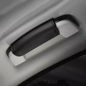 Новый 1 шт. Защитный чехол для внутренней ручки из искусственной кожи, кожаный чехол, универсальные модели, аксессуары для украшения салона автомобиля чёрный