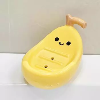 Новый 1шт мыльница для душа мультяшная мыльница керамическая мыльница с дренажем контейнер для хранения тарелка поднос подставка аксессуары для ванной комнаты