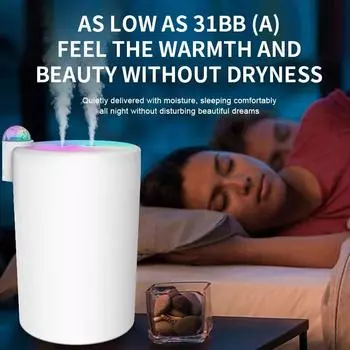 Новый 2000 мл USB-увлажнитель воздуха с двойным распылителем, диффузор для эфирных масел, ароматерапии, крутой туманообразователь, Fogger для домашнего офиса USB белый