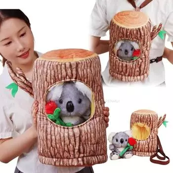 Новый 28/38 см мягкая игрушка коала в виде розы рюкзак коала в пень забавные куклы мультфильм мягкие подушки в виде животных подарок на день рождения рождество about 28cm