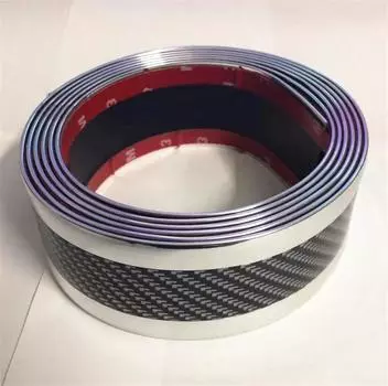 Новый 2,5 м*5 см Серебристый Защитник Порога/Бампера/Порога Багажника/Крыла/Боковой Юбки Двери