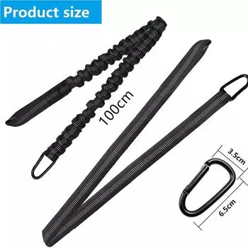 Новый 2 шт. Лиш для каячного весла с карабином Надежный лиш Шнурок Веревка