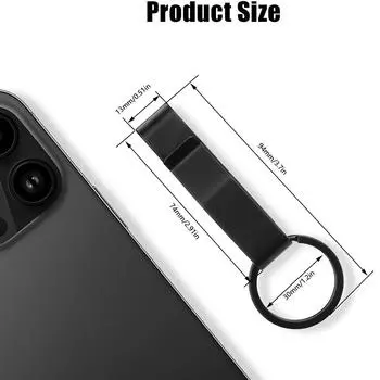 Новый 2 шт. Зажим для ключей на ремень из нержавеющей стали, тактический, скрытый, петля для ремня, брелок