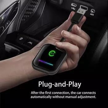 Новый 2-в-1 мини беспроводной Android Auto CarPlay адаптер Smart box Dongle Bluetooth WiFi Plug and Play для OEM проводного CarPlay