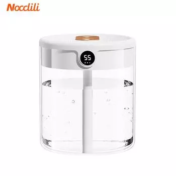 Новый 2L двойной распылитель увлажнитель воздуха атомайзер Usb большой емкости для дома бесшумный спальня офис ночник цифровой дисплей увлажнитель белый