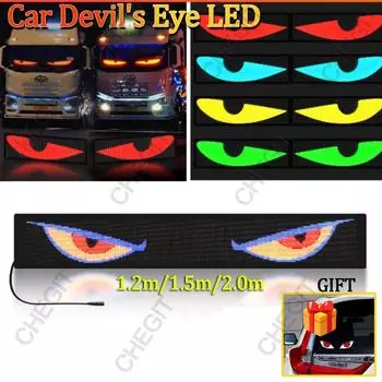 Новый 2M Devil s Eye Truck лобовое стекло пульт дистанционного управления гибкий светодиодный глаз анимационный дисплей умный прокручивающийся глаз мягкая светодиодная вывеска