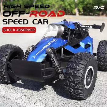 Новый 2WD 1:16 RC машинка со светодиодными огнями 2.4G радиоуправляемые машинки багги восхождение внедорожные управляемые грузовики мальчики игрушка для детей чёрный