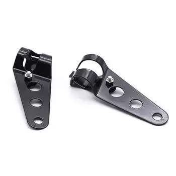 Новый 2x Кронштейн крепления фары мотоцикла Ухо вилки Держатель фары для трубы 27-35 мм