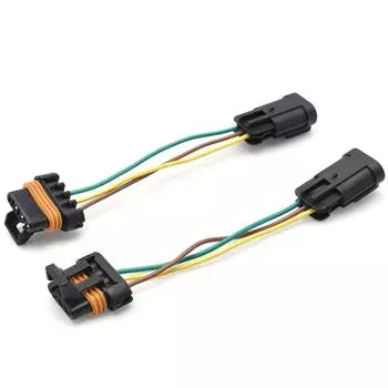 Новый 2X LED Жгут проводов фары Комплект для ремонта разъема Для Polaris RZR 800 900 2411711 2411712