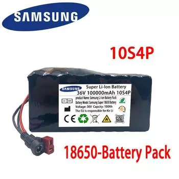 Новый 36v10s4p 60ah 80ah 100ah 120ah 140ah 1000w литиевый аккумулятор большой емкости 18650 электрический велосипедный скутер с Bms Tplug 42V2AChargerX1