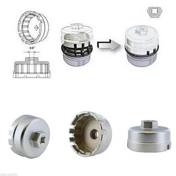 Новый 3/8 Ключ для масляного фильтра Колпачковый Инструмент для снятия корпуса 15620-31060 Для 4-цилиндрового Toyota