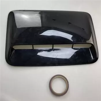 Новый 3 шт. Глянцевый черный АБС пластик Автомобильный воздухозаборник Капот Совок Вентиляционное отверстие Крышка капота Универсальный