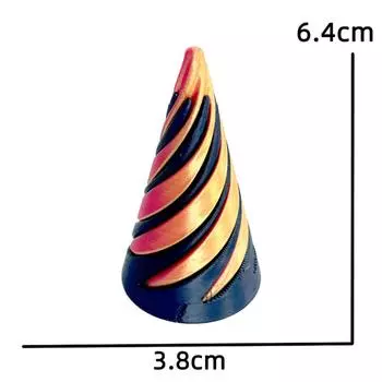 Новый 3 шт. Невозможный конус Мини Вихревая резьба Иллюзия Настольный декор для релаксации