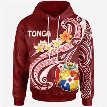 Новый 3D Герб Тапа Тонга Национальный день Тонга Полинезийский Принт Толстовки Для Мужчин Детская Мода С Капюшоном Толстовки Пуловеры S