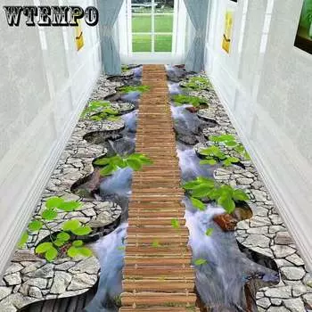 Новый 3D забавный приключенческий коврик для коридора, спальни, кухни, напольный коврик, украшение, игровой коврик, идиллический ковер для гостиной W80*H200CM