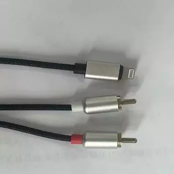 Новый 3M Двойной RCA к 8-контактному разъему AUX Стерео Y-разветвитель для Hi-Fi усилителя