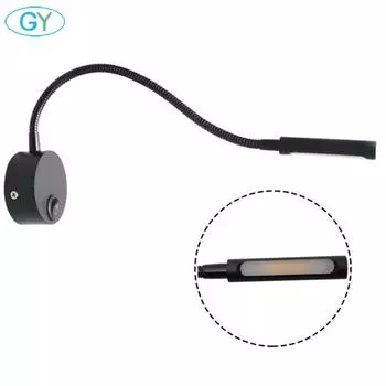 Новый 3W светодиодный шланговый настенный светильник гибкий домашний отельный прикроватный светильник для чтения 4000K лампы для картин с выключателем 4000K