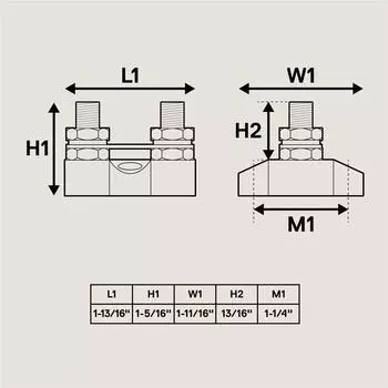 Новый 48 В DC Макс M10 Клемма распределения питания от аккумулятора Шина Шпилька Соединительный пост Комплект