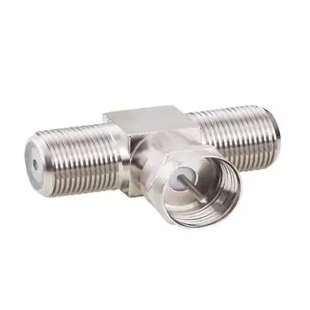Новый 4-кратный F-разъем коаксиальный кабельный разветвитель объединитель адаптер 3-сторонний разъем RG6 для ТВ, Видео