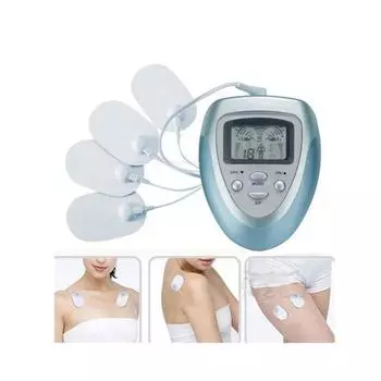 Новый 4 подушечки массажер для всего тела для похудения электрический тонкий импульсный мышцы расслабляющий сжигатель жира для мужчин и женщин