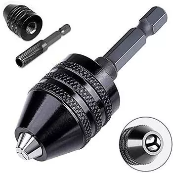 Новый 4 шт. 1/4 Шестигранный хвостовик Бесключевой патрон для дрели Адаптер Биты Быстросменный Конвертер Драйвер