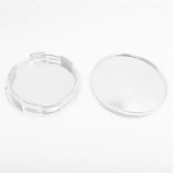 Новый 4 шт./компл. 68 мм Новый Хромированный Серебристый АБС Колпачки на Ступицу Колеса Автомобиля Заглушки Замена