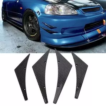 Новый 4 шт. универсальный автомобильный передний бампер, сплиттер для тела, спойлер, комплекты для ремонта Canards