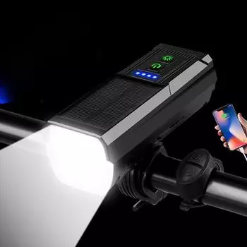 Новый 4t6 солнечный световой сигнал, интеллектуальный двойной контроль, 1000 люмен с функцией выхода USB, уличная фара для верховой езды