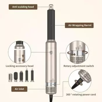 Новый 5 в 1 щипцы для завивки волос многофункциональный профессиональный парикмахерский выпрямитель с расческой фен многофункциональный стайлер us