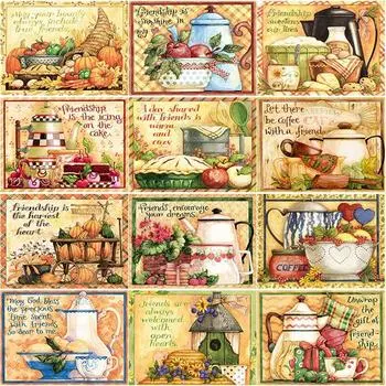 Новый 5D DIY Алмазная картина Фрукты Алмазная вышивка Цветочная корзина Полная круглая дрель Домашний декор Ручной подарок Full Round 15x20CM