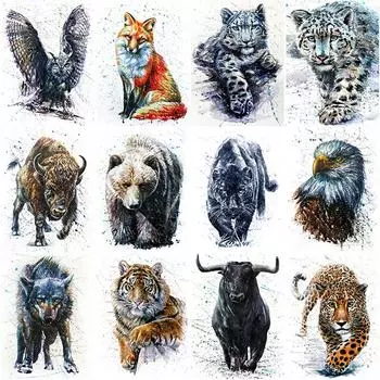 Новый 5D DIY алмазная живопись пейзаж Алмазная вышивка животных вышивка крестиком полная круглая дрель ремесла домашний декор ручной подарок Full Round 15x20CM