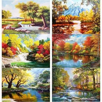 Новый 5D DIY алмазная живопись пейзаж Алмазная вышивка закат вышивка крестом полная круглая дрель домашний декор ручной художественный подарок Full Round 15x20CM