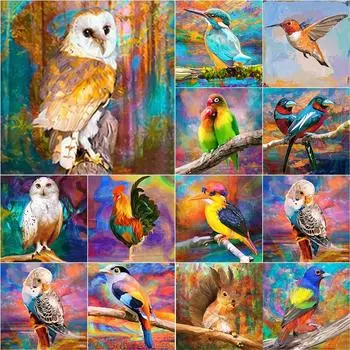 Новый 5D DIY алмазная живопись птица Алмазная вышивка животное вышивка крестиком полная квадратная круглая дрель ремесла ручной домашний декор подарок Full Round 20x20CM