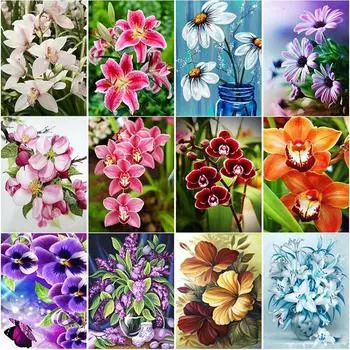 Новый 5D DIY алмазная живопись с животными, цветок, алмазная вышивка, пейзаж, вышивка крестом, ремесла, полная круглая дрель, домашний декор, подарок Full Round 15x20CM