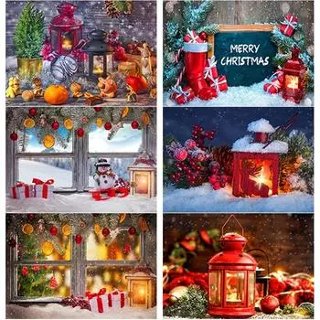 Новый 5D DIY алмазная живопись Снежная сцена Алмазная вышивка Рождественская вышивка крестиком полная круглая дрель домашний декор ручной подарок Full Round 15x20CM