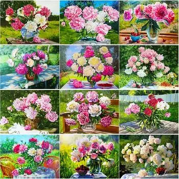 Новый 5D DIY алмазная живопись свежие цветы Алмазная вышивка пейзажи вышивка крестом полная круглая дрель ремесла домашний декор подарок Full Round 20x30CM