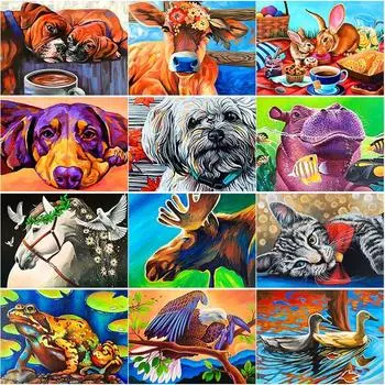 Новый 5D DIY алмазная живопись животные пейзажи Алмазная вышивка крестиком полная круглая дрель ремесла домашний декор ручной подарок Full Round 20x30CM