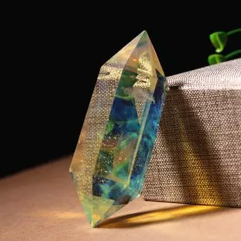 Новый 6-6,5 см азиатский редкий цитрин, кристалл кварца, шестиугольная палочка, целебный камень