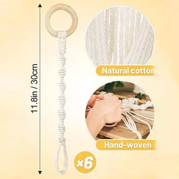 Новый 6 шт. Удлинитель веревочного подвеса для растений для комнатных или уличных растений