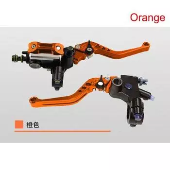 Новый 7/8 22 мм рычаги главного цилиндра мотоцикла, гидравлический тормозной насос, ручки сцепления, набор рычагов руля, резервуар красный