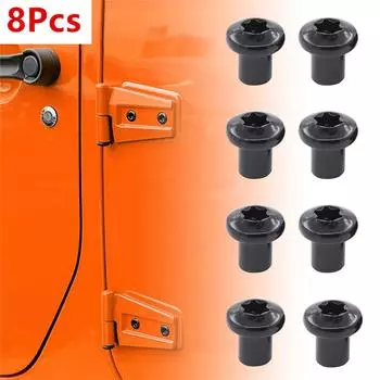 Новый 8 шт. Гайка и болт дверной петли Новый Замена 6511744AA Подходит для 2007-2018 Jeep Wrangler