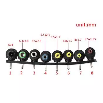 Новый 8 шт. универсальный адаптер питания постоянного тока для портативного ПК